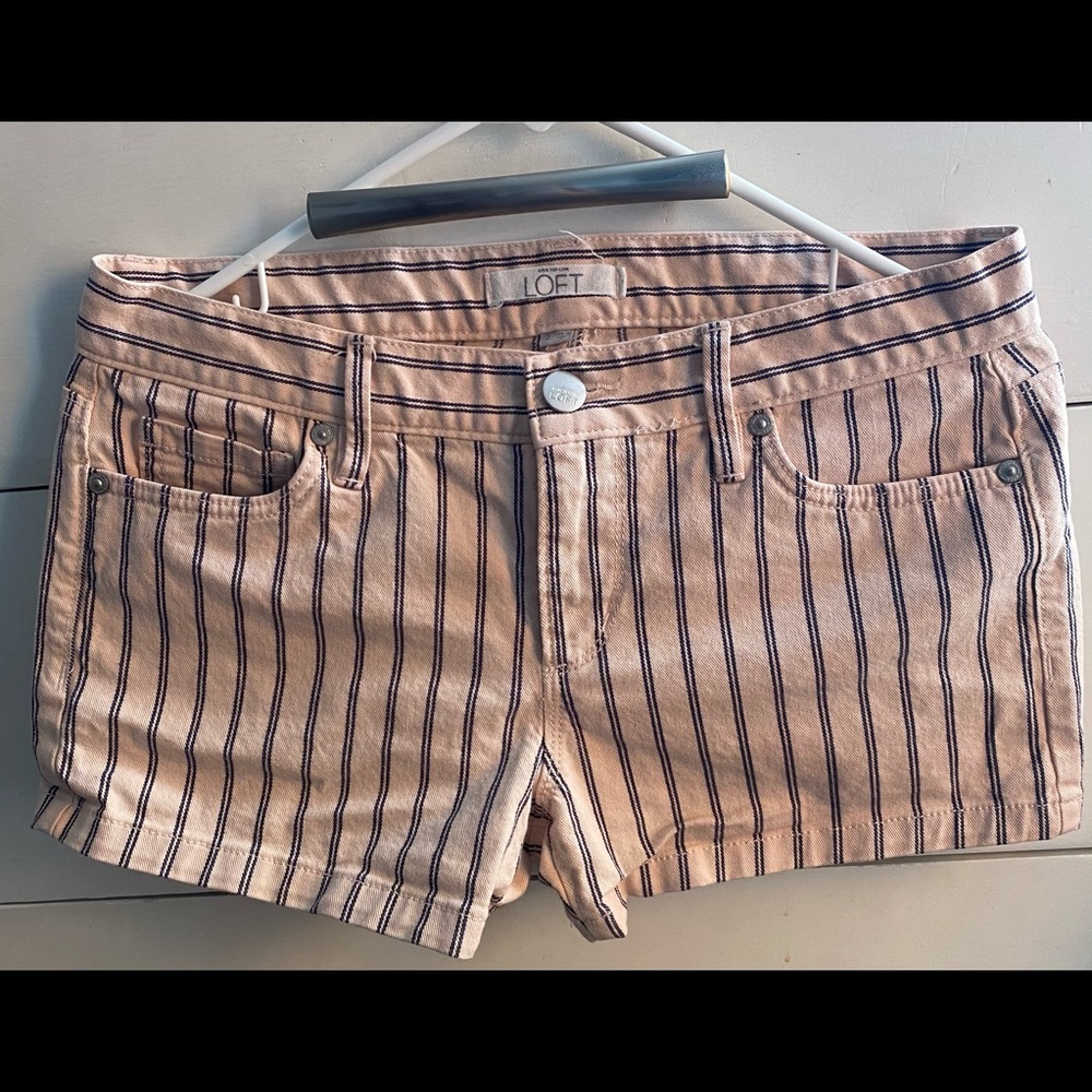 Pink Striped Shorts
